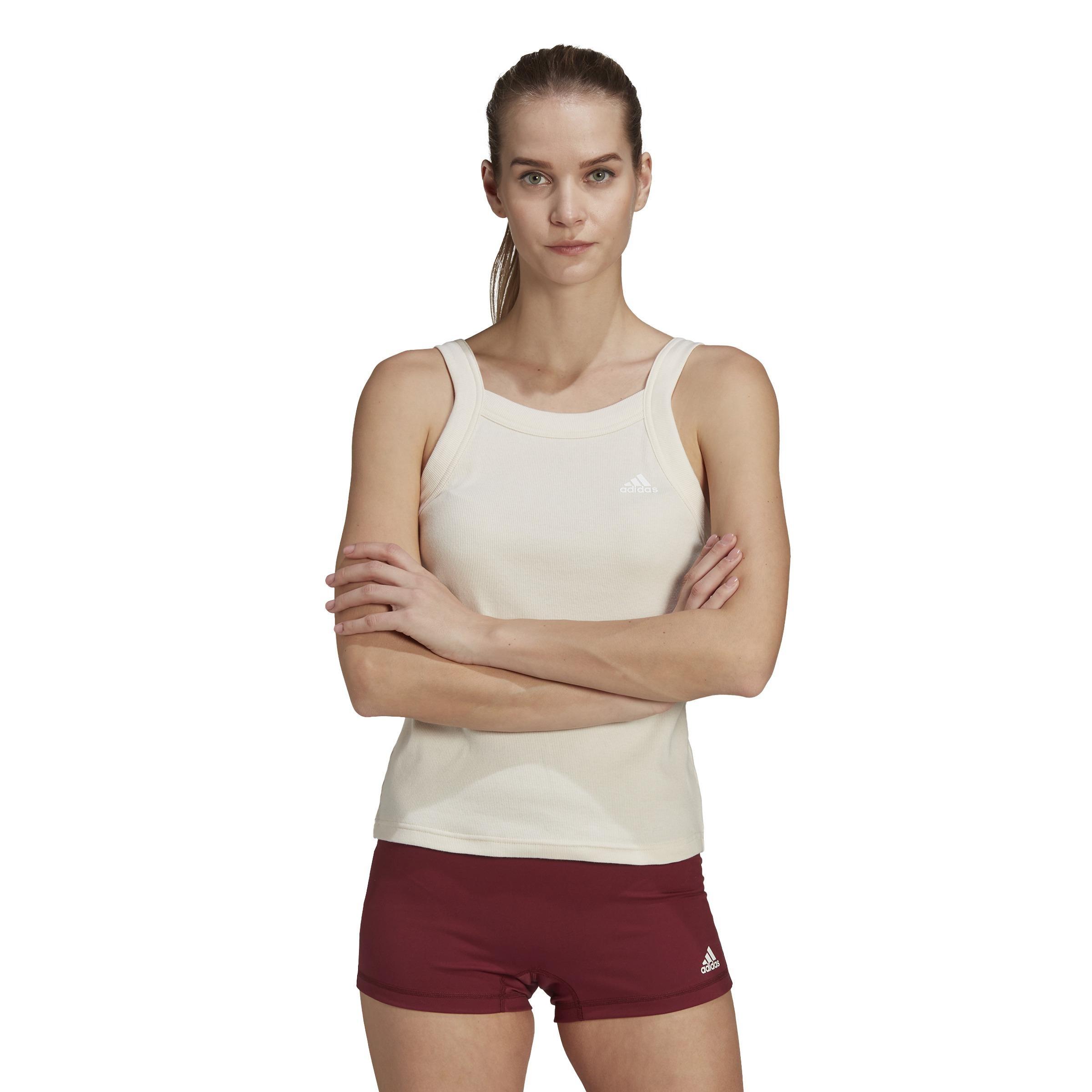 Essentials Yoga Rib Tank Top, White, A901_ONE, large image number 15
