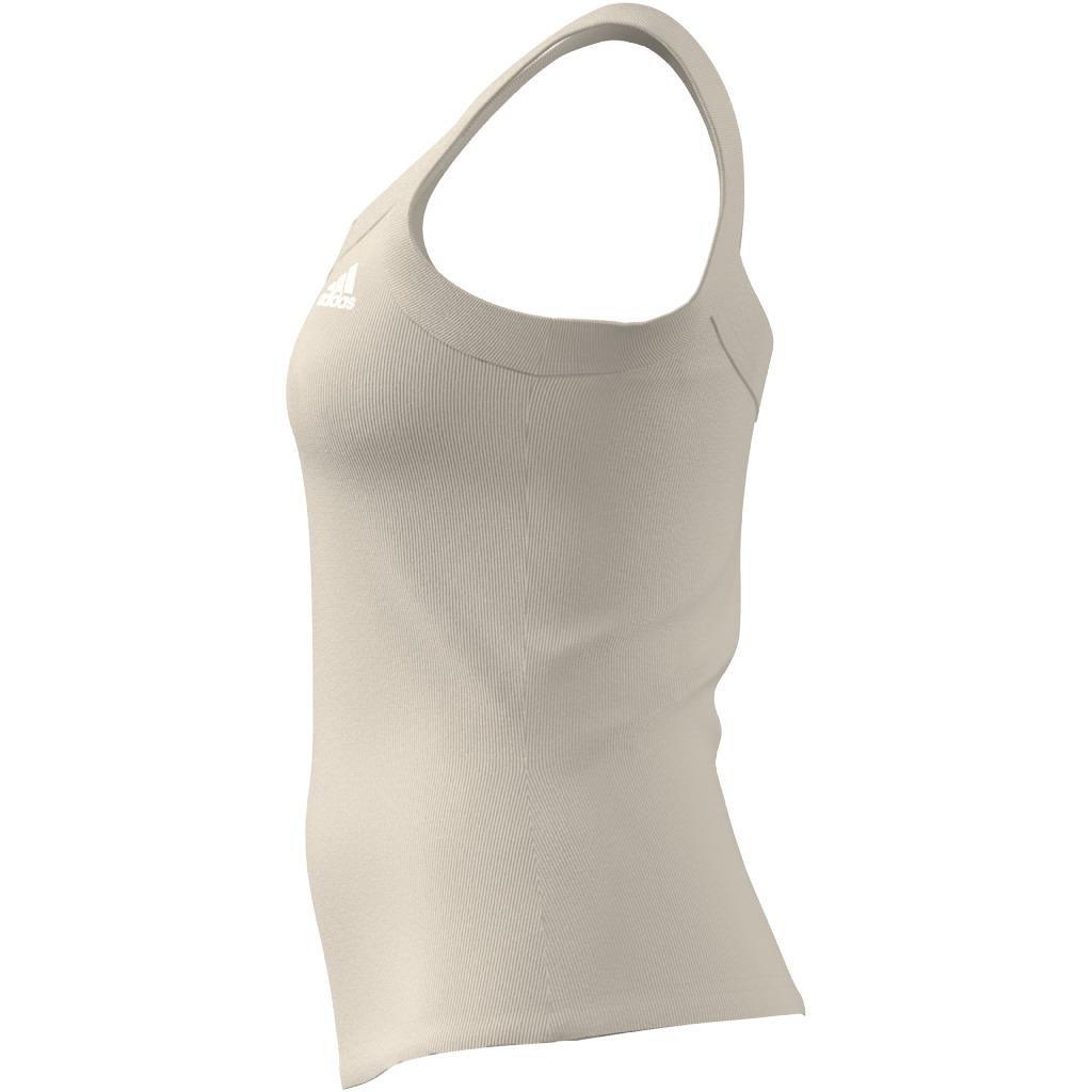 Essentials Yoga Rib Tank Top, White, A901_ONE, large image number 16