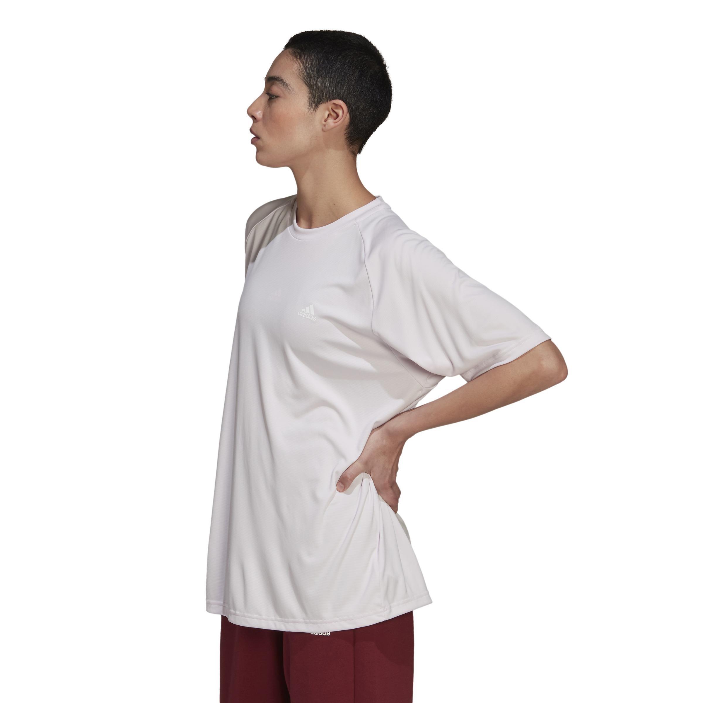 Designed 2 Move Studio Boyfriend T-Shirt, Pink, A901_ONE, large image number 1
