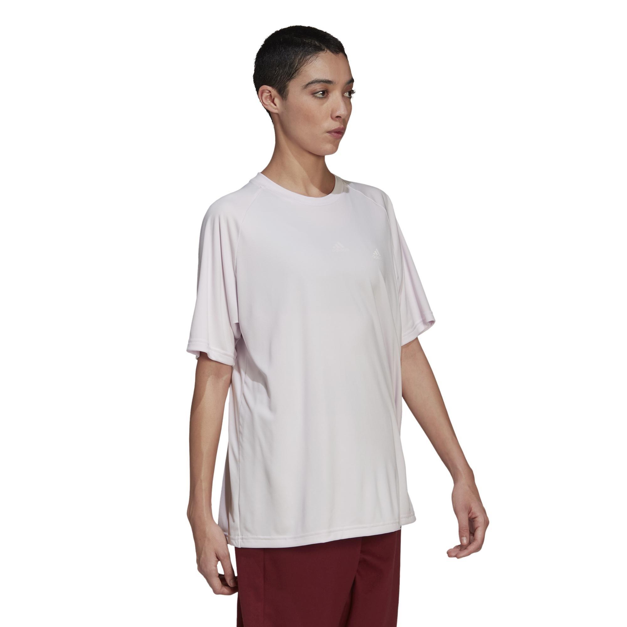 Designed 2 Move Studio Boyfriend T-Shirt, Pink, A901_ONE, large image number 2