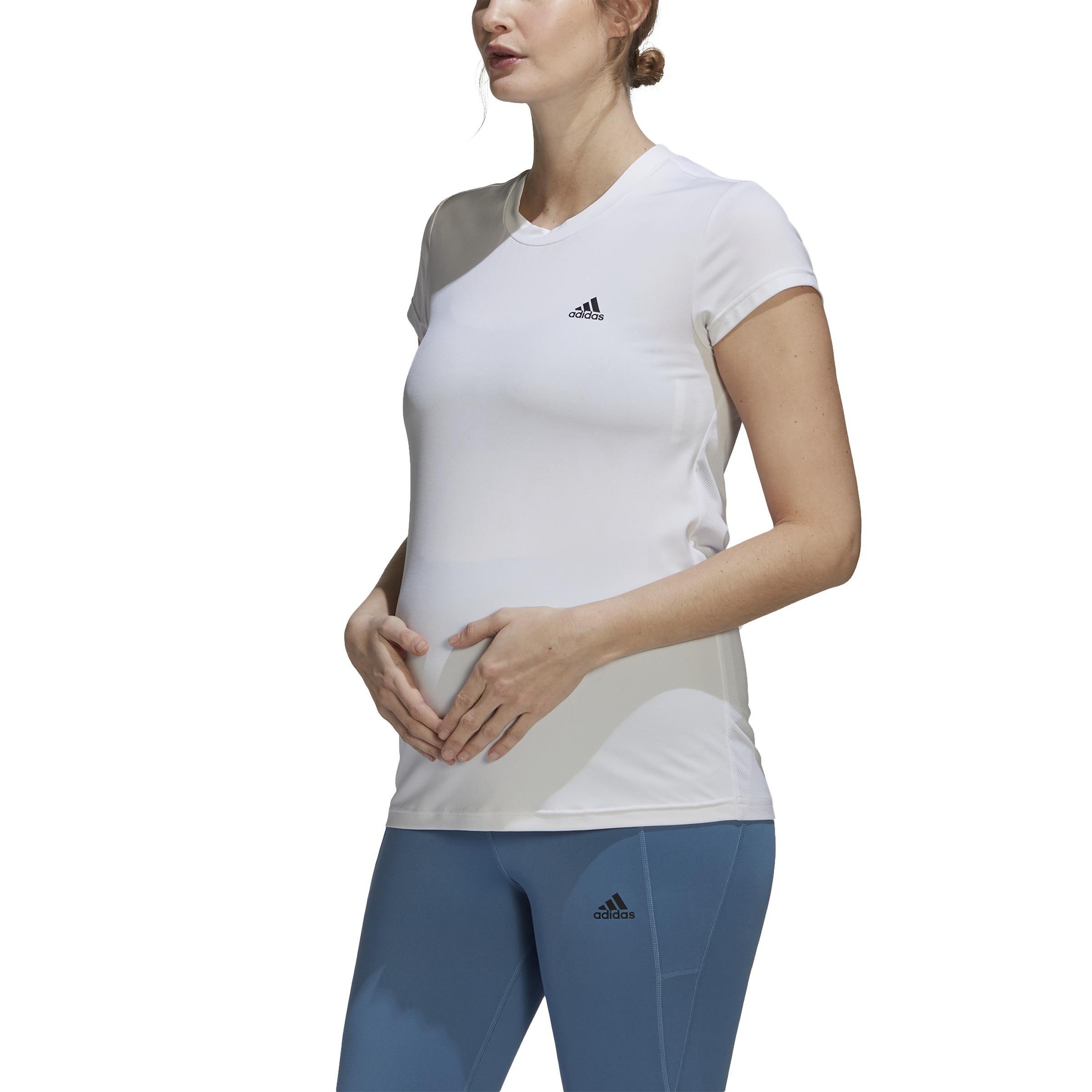(Maternity) Designed To Move Colorblock Sport T-Shirt, White, A901_ONE, large image number 1