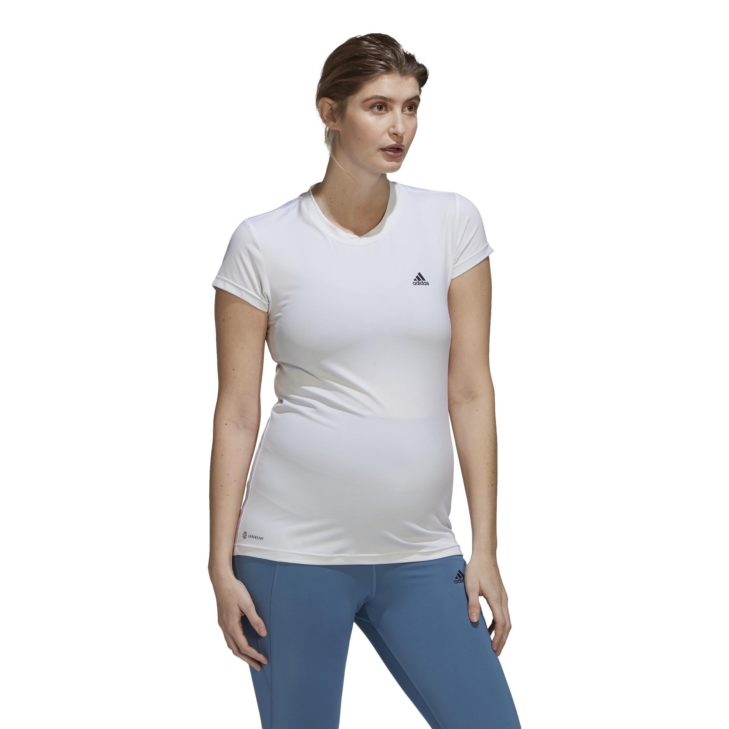 (Maternity) Designed To Move Colorblock Sport T-Shirt, White, A901_ONE, large image number 6