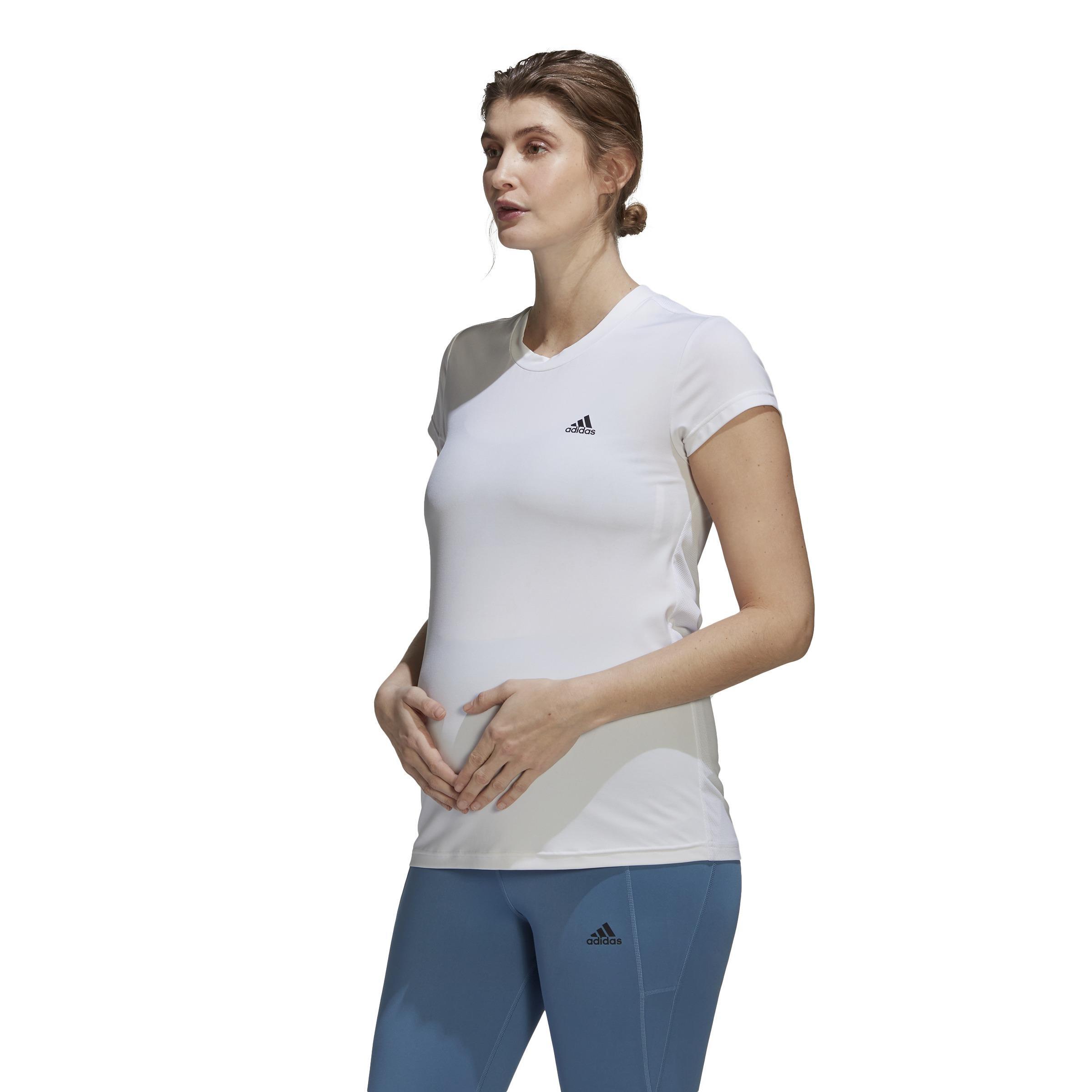 (Maternity) Designed To Move Colorblock Sport T-Shirt, White, A901_ONE, large image number 7