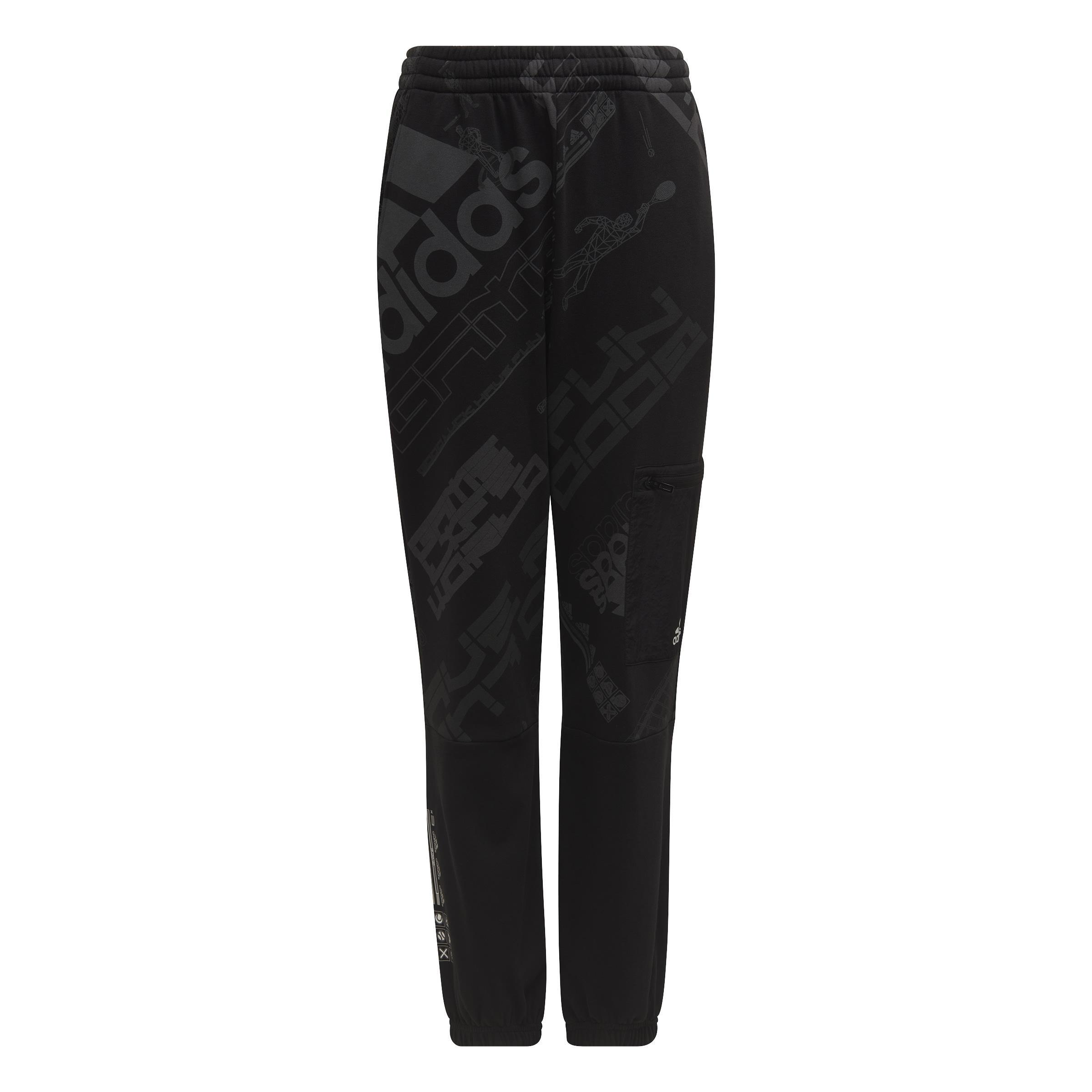 Unisex Kids ARKD3 Pocket Joggers, Black, A901_ONE, large image number 1