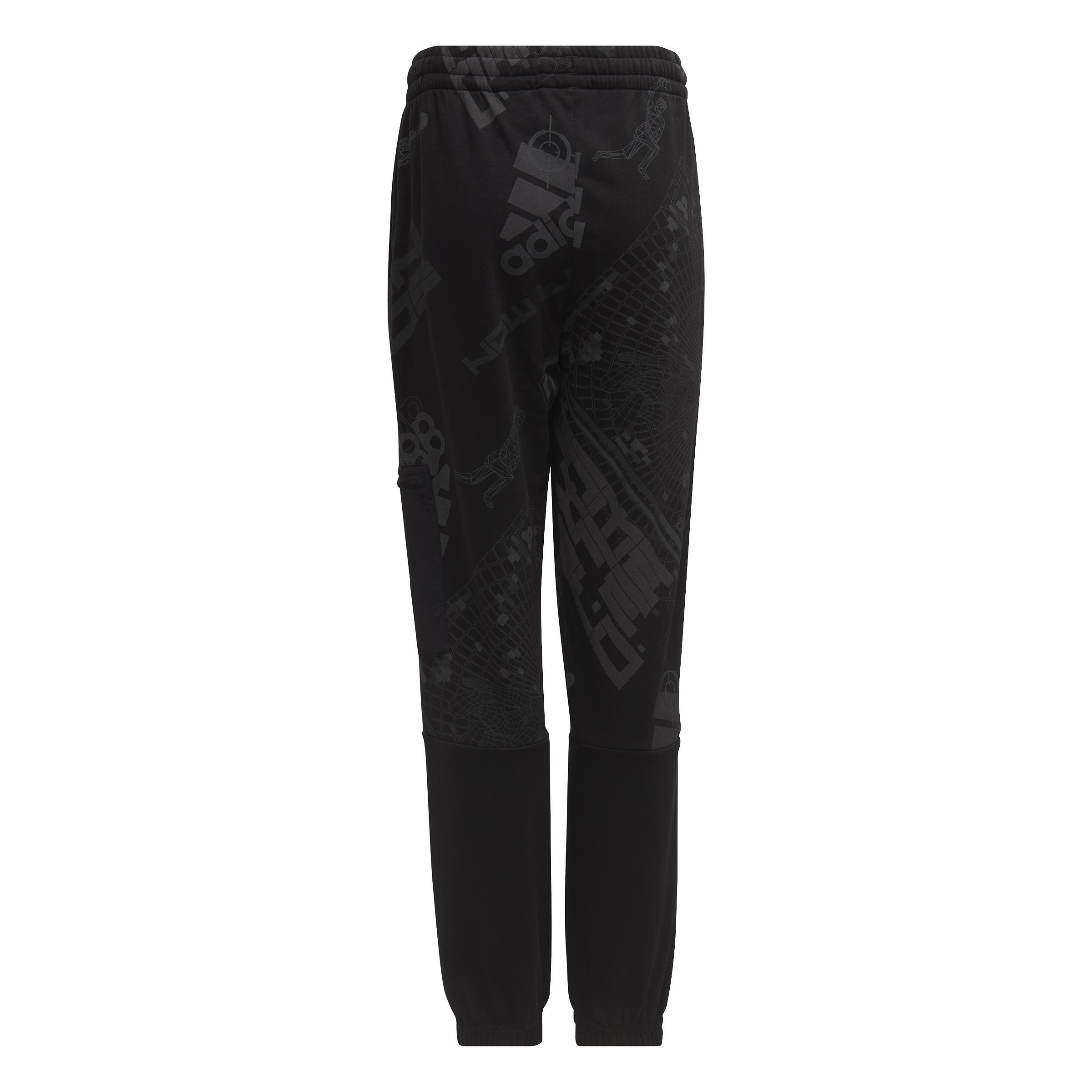 Unisex Kids ARKD3 Pocket Joggers, Black, A901_ONE, large image number 2