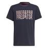 Kids Boys Predator T-Shirt, Navy, A901_ONE, thumbnail image number 4