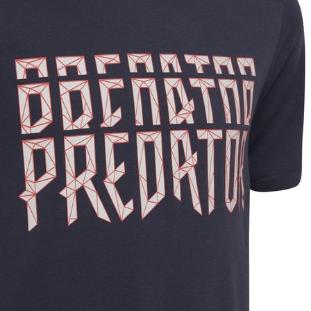 Kids Boys Predator T-Shirt, Navy, A901_ONE, large image number 13