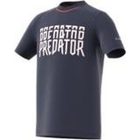 Kids Boys Predator T-Shirt, Navy, A901_ONE, large image number 15