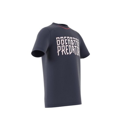 Kids Boys Predator T-Shirt, Navy, A901_ONE, large image number 19
