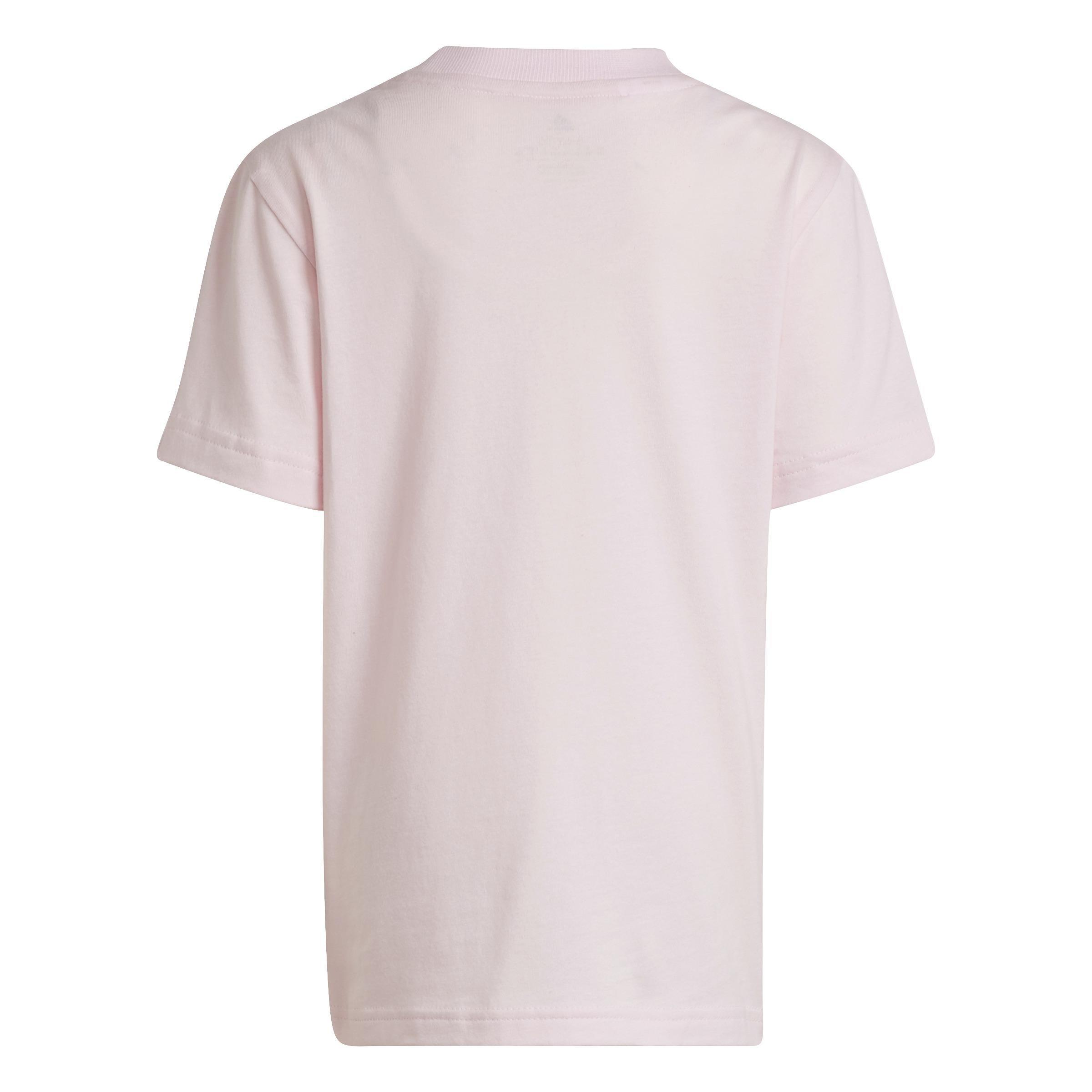 Unisex Kids Essentials 3-Stripes T-Shirt, Pink, , large image number 2