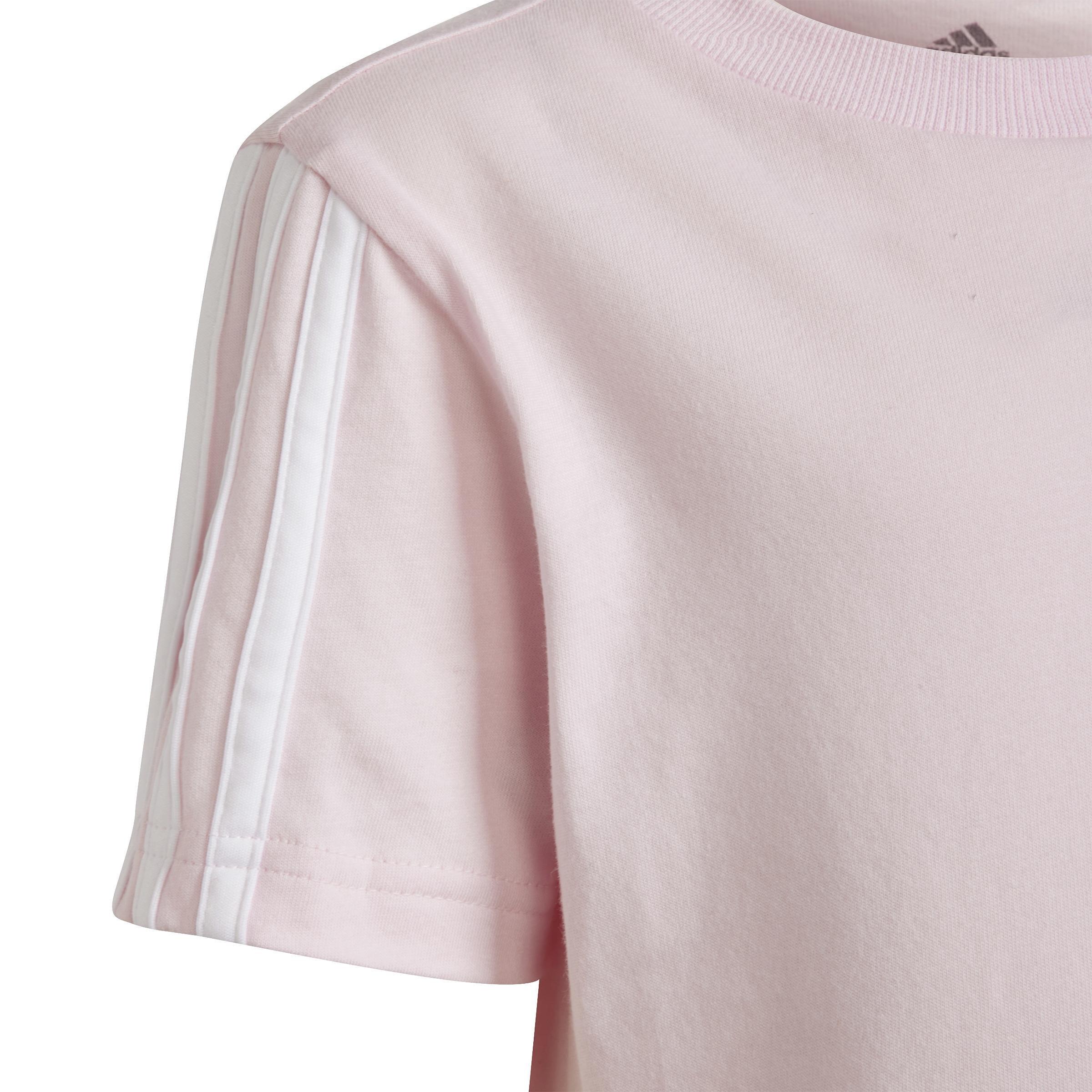 Unisex Kids Essentials 3-Stripes T-Shirt, Pink, , large image number 4