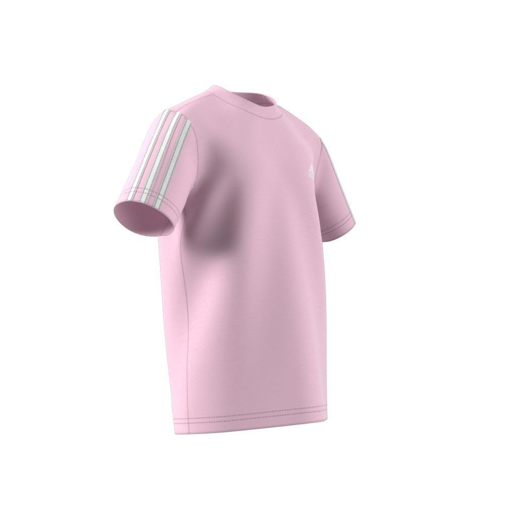 Unisex Kids Essentials 3-Stripes T-Shirt, Pink, , large image number 6