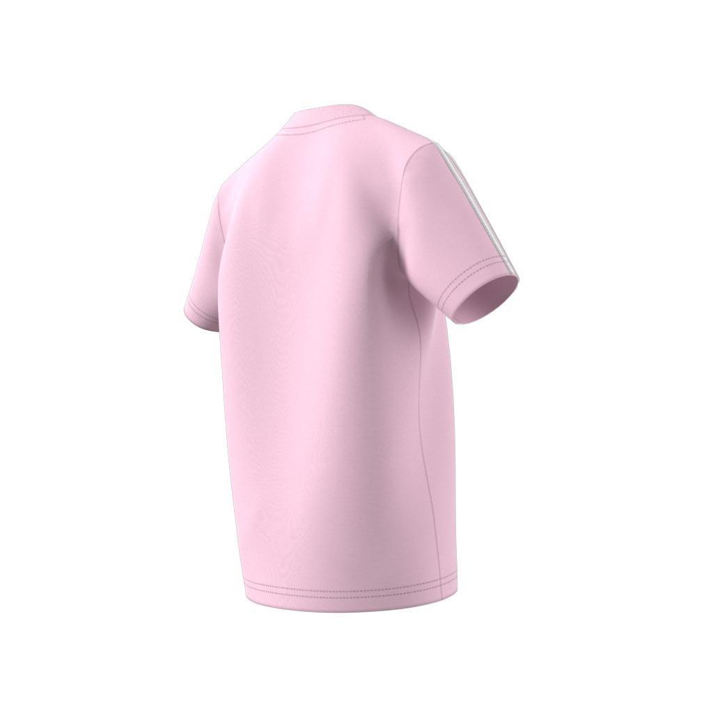 Unisex Kids Essentials 3-Stripes T-Shirt, Pink, , large image number 10
