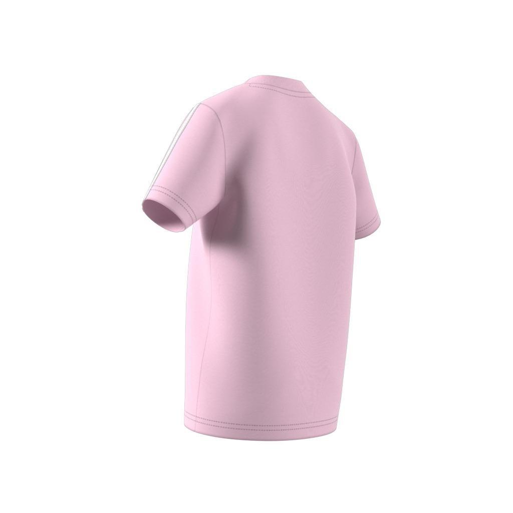Unisex Kids Essentials 3-Stripes T-Shirt, Pink, , large image number 12