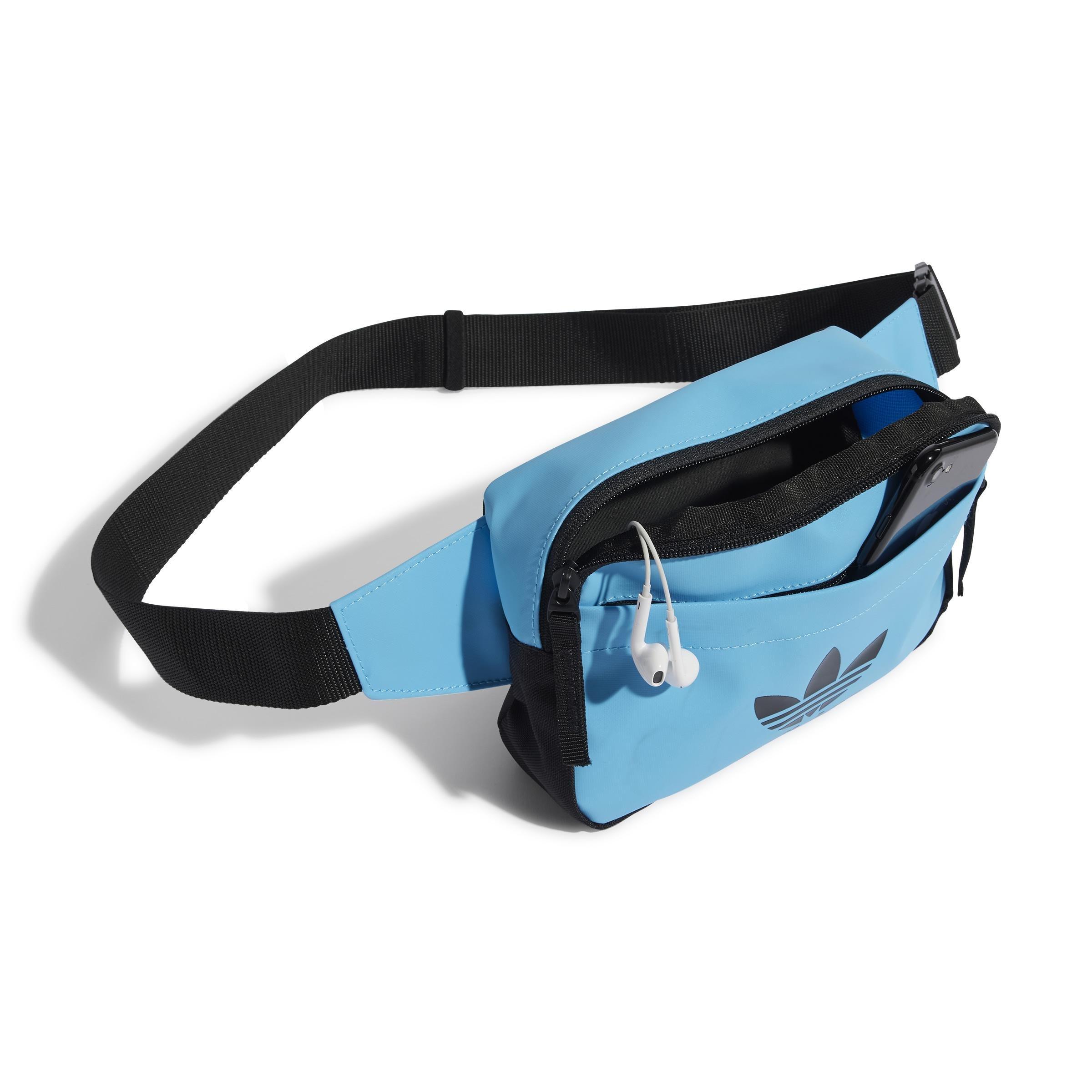 Unisex Adicolor Archive Waist Bag, Blue, A901_ONE, large image number 1