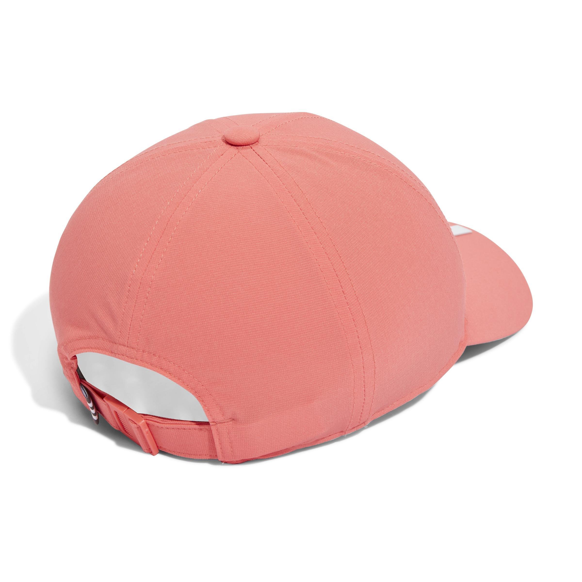 Unisex Aeroready 3-Stripes Baseball Cap, Pink, A901_ONE, medium