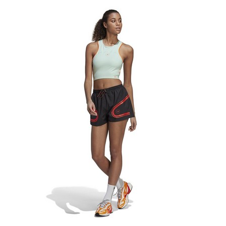 Women Adidas By Stella Mccartney Truepace Running Shorts, Black, A901_ONE, large image number 9