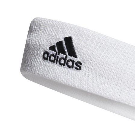 Unisex Tennis Headband, White, A901_ONE, large image number 1