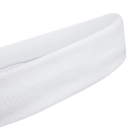 Unisex Tennis Headband, White, A901_ONE, large image number 2