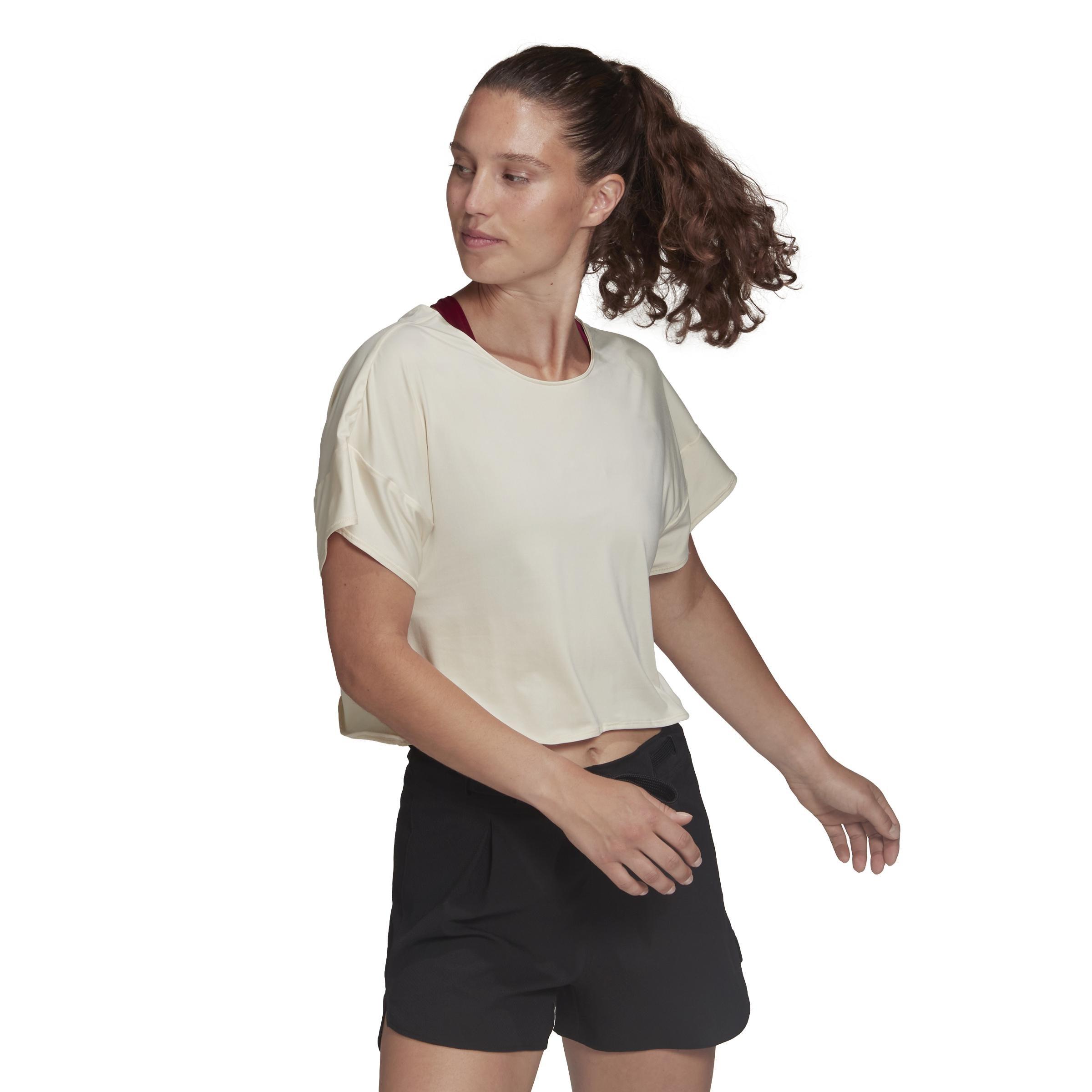 Studio Backless T-Shirt, Beige, , large image number 19