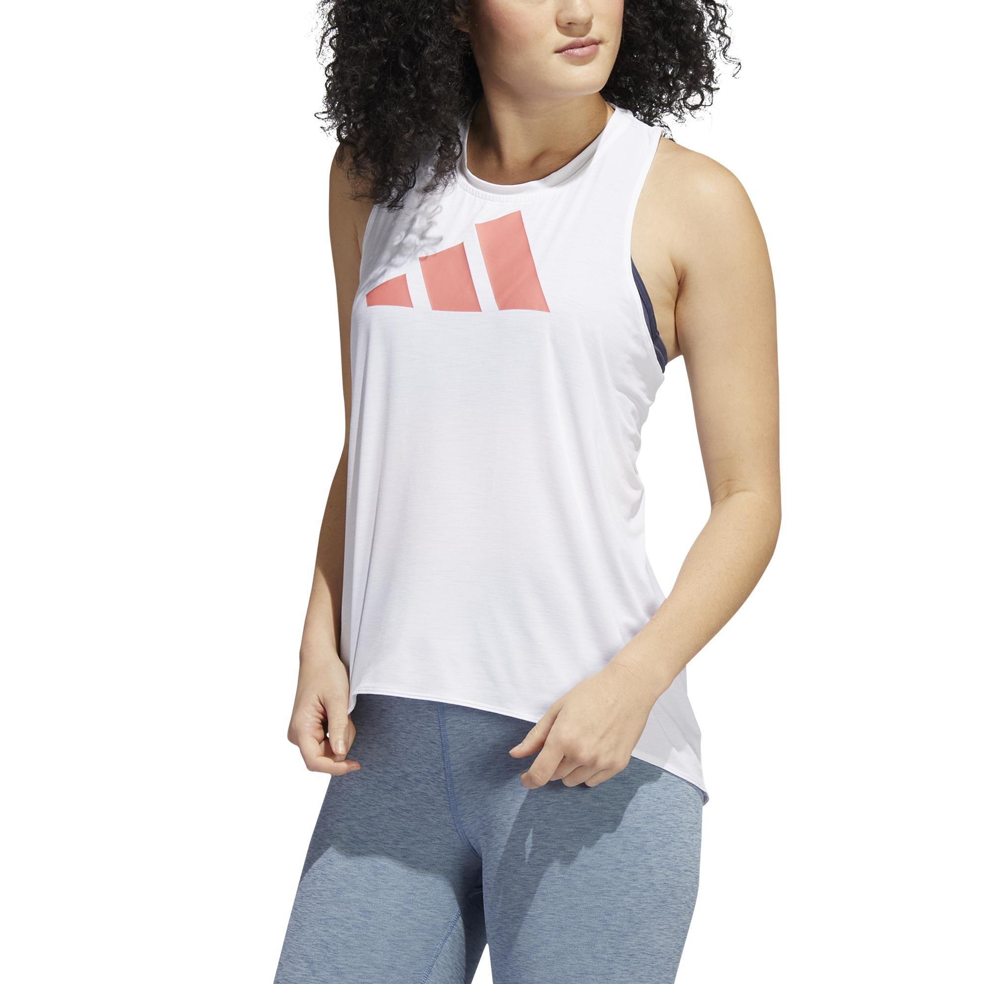 3-Stripes Logo Tank Top, White, A901_ONE, large image number 1