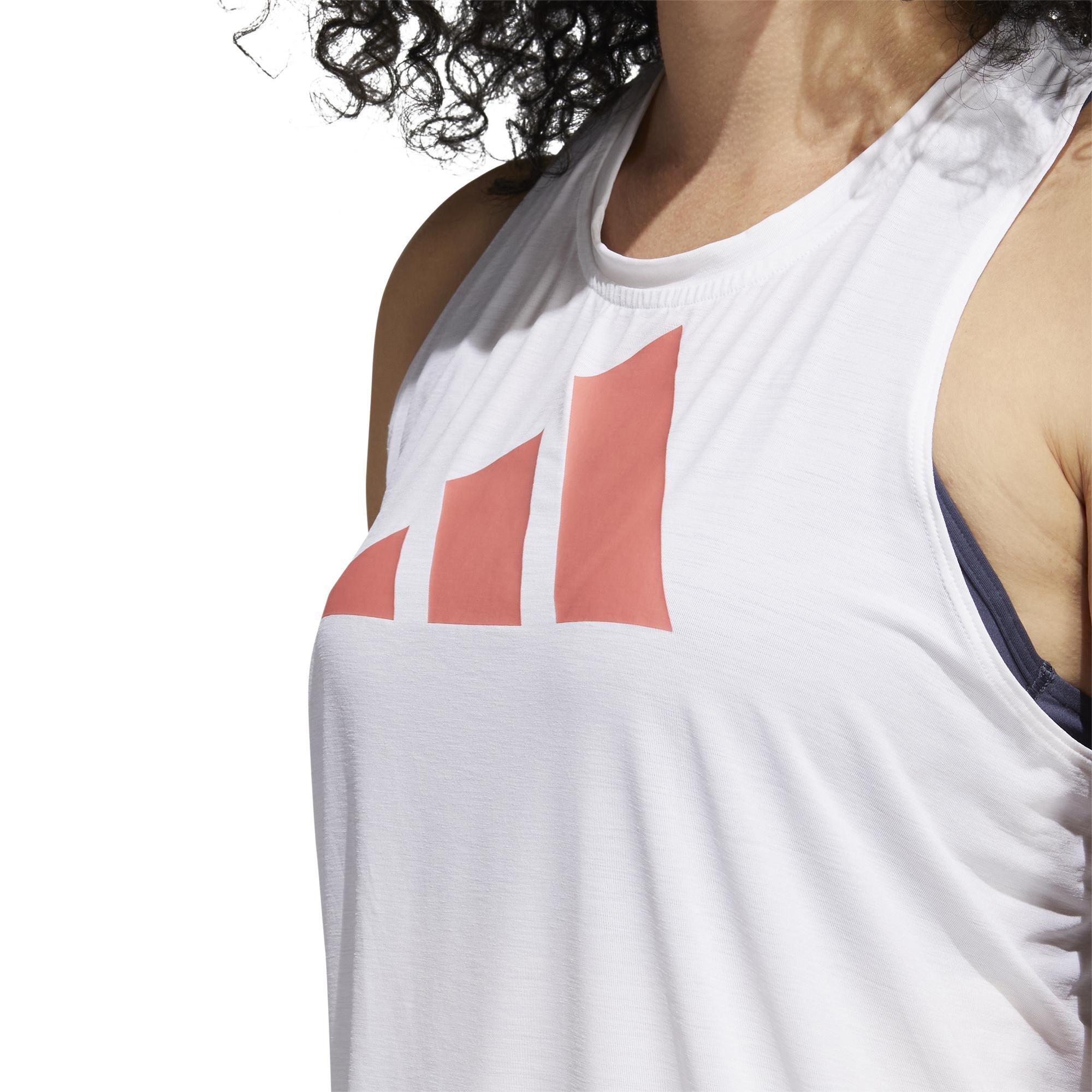 3-Stripes Logo Tank Top, White, A901_ONE, large image number 3