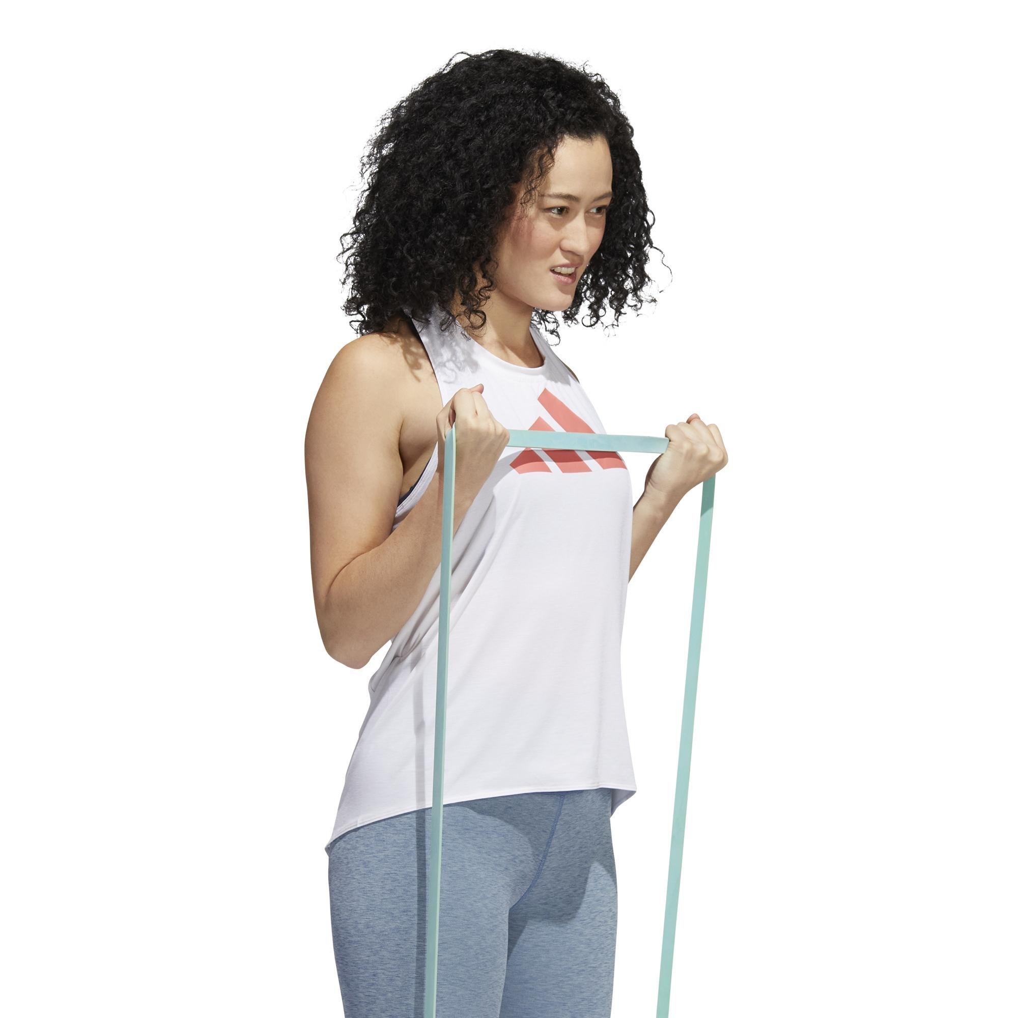 3-Stripes Logo Tank Top, White, A901_ONE, large image number 10