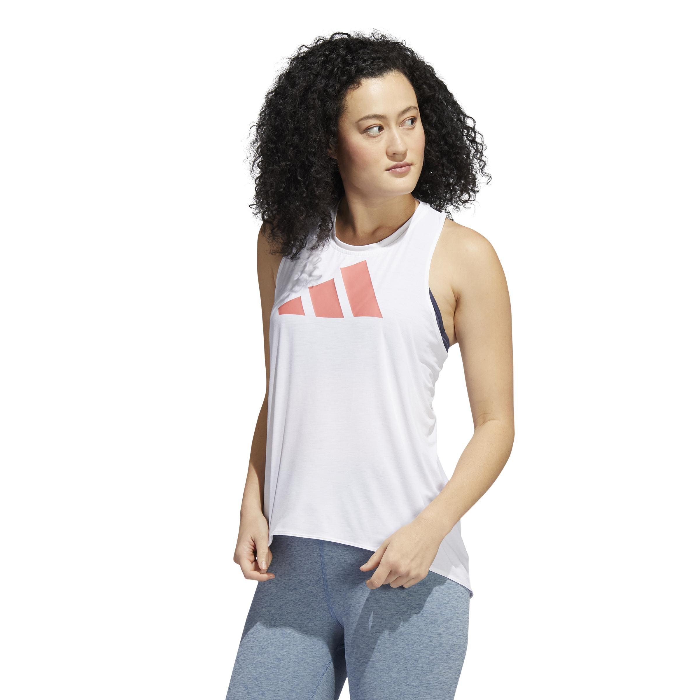 3-Stripes Logo Tank Top, White, A901_ONE, large image number 18