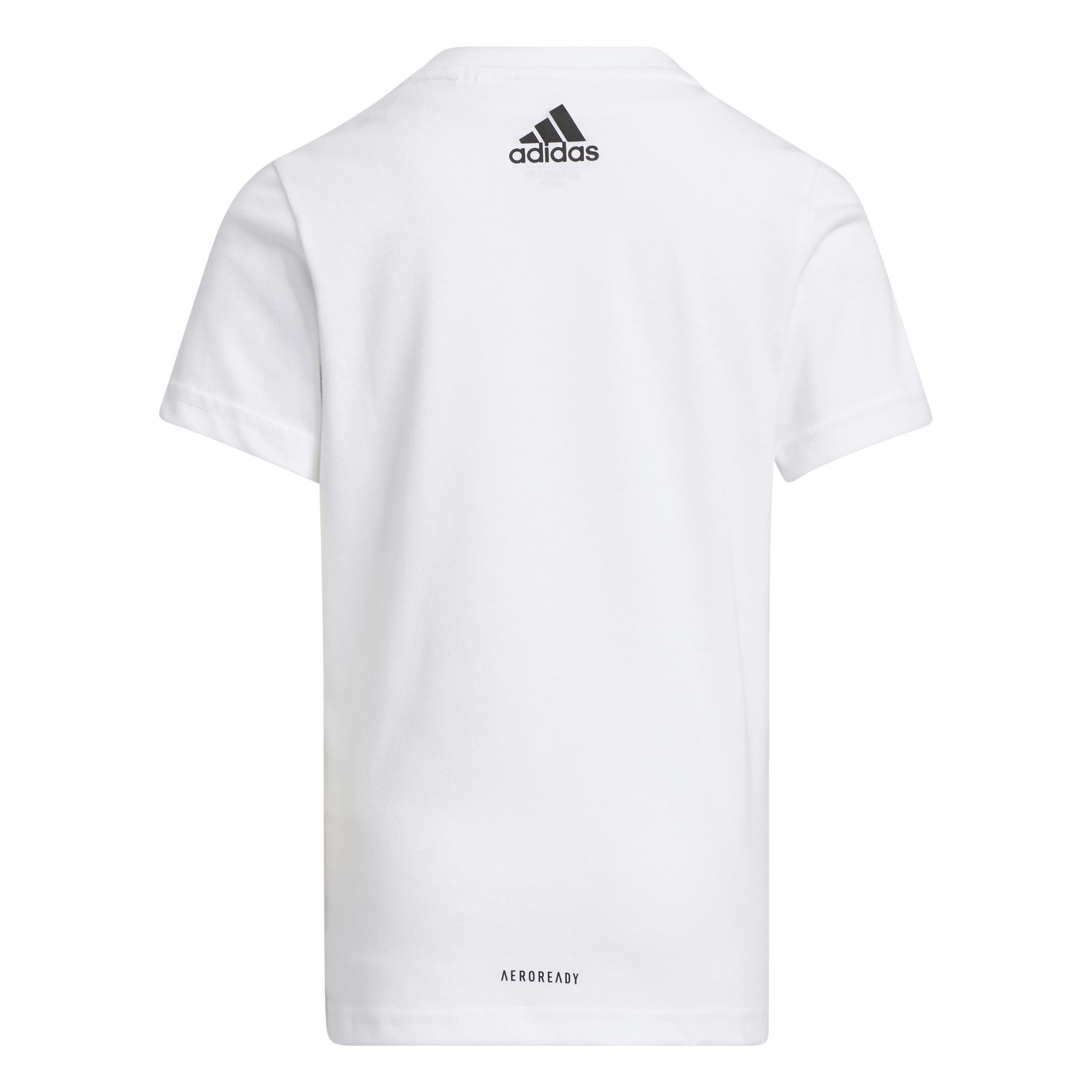 Kids Cotton Graphic T-Shirt, White, A901_ONE, large image number 2