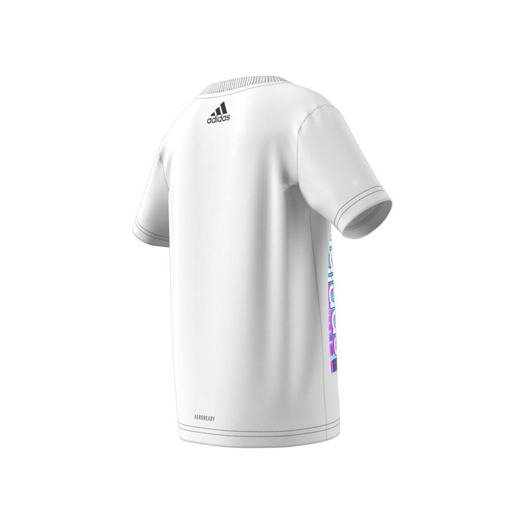 Kids Cotton Graphic T-Shirt, White, A901_ONE, large image number 7