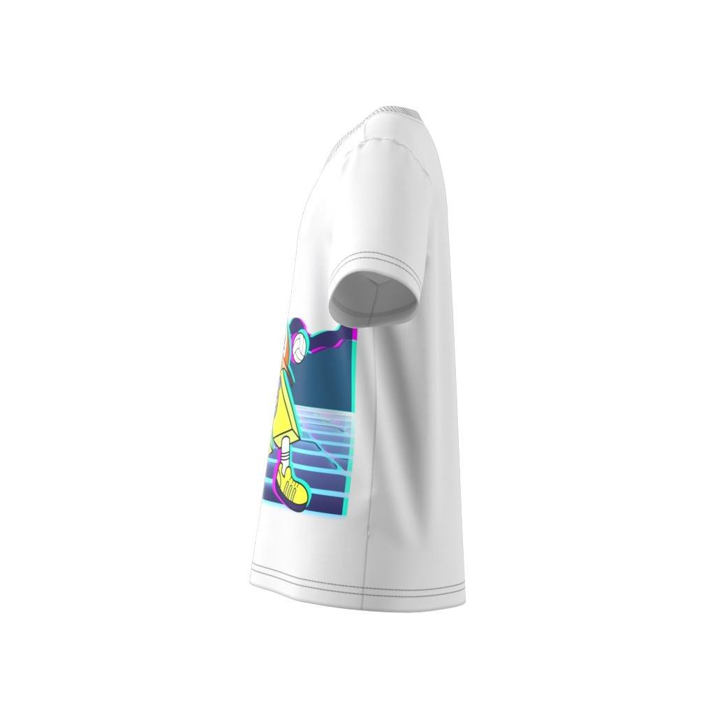 Kids Cotton Graphic T-Shirt, White, A901_ONE, large image number 9