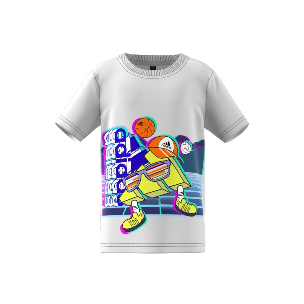 Kids Cotton Graphic T-Shirt, White, A901_ONE, large image number 13