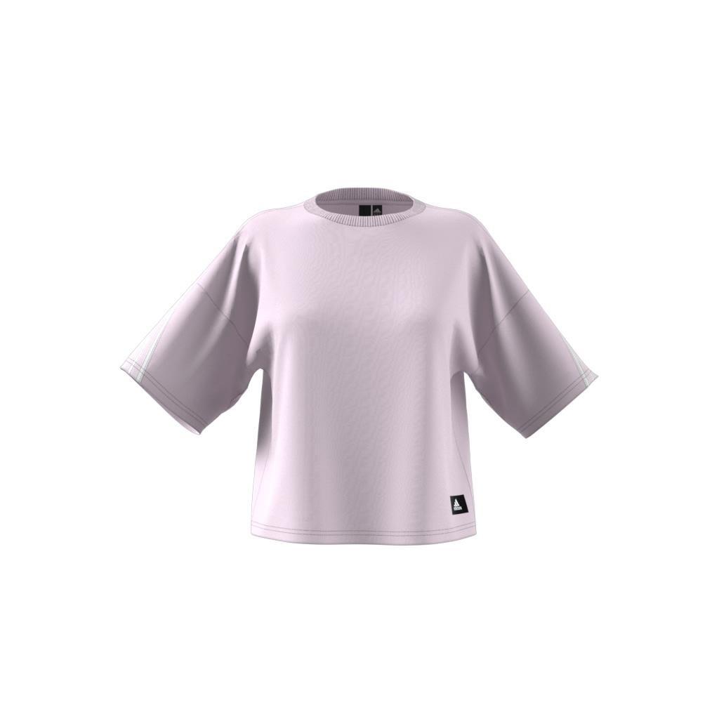 adidas Sportswear Future Icons 3-Stripes T-Shirt, Pink, , large image number 2