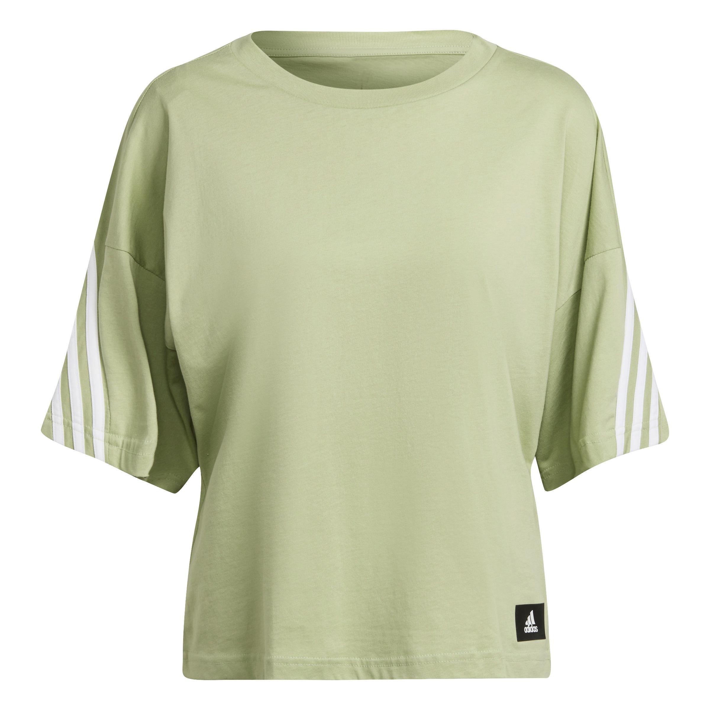 adidas Sportswear Future Icons 3-Stripes T-Shirt, Green, A901_ONE, large image number 0