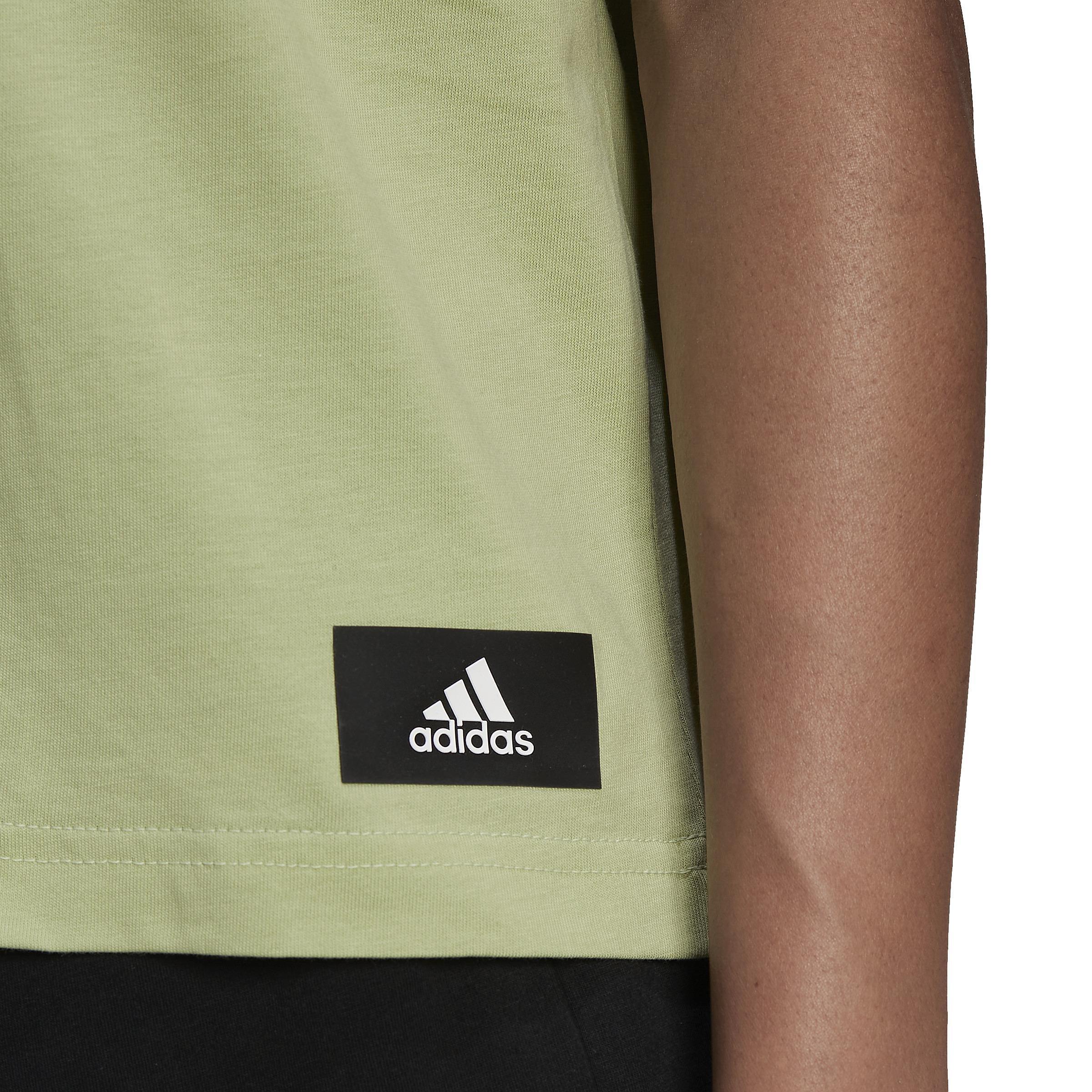 adidas Sportswear Future Icons 3-Stripes T-Shirt, Green, A901_ONE, large image number 4