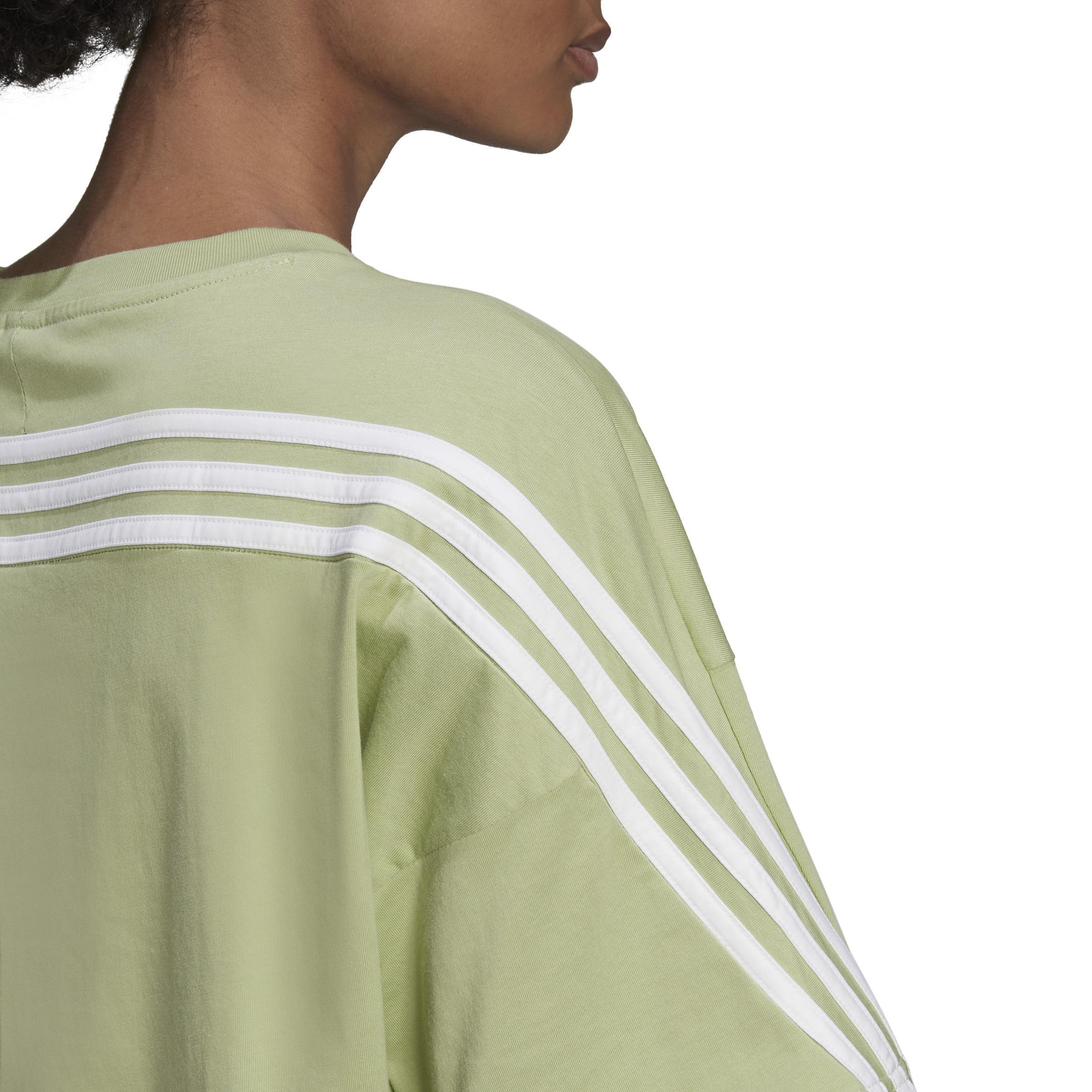 adidas Sportswear Future Icons 3-Stripes T-Shirt, Green, A901_ONE, large image number 5