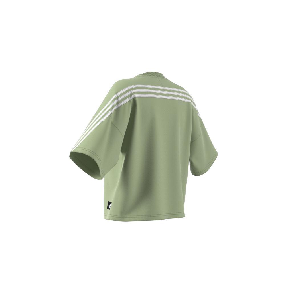 adidas Sportswear Future Icons 3-Stripes T-Shirt, Green, A901_ONE, large image number 8