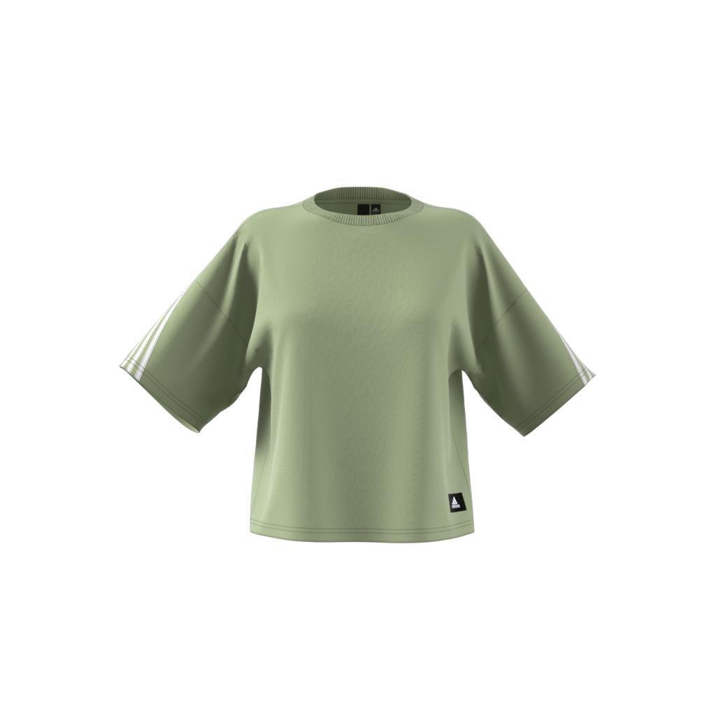 adidas Sportswear Future Icons 3-Stripes T-Shirt, Green, A901_ONE, large image number 9