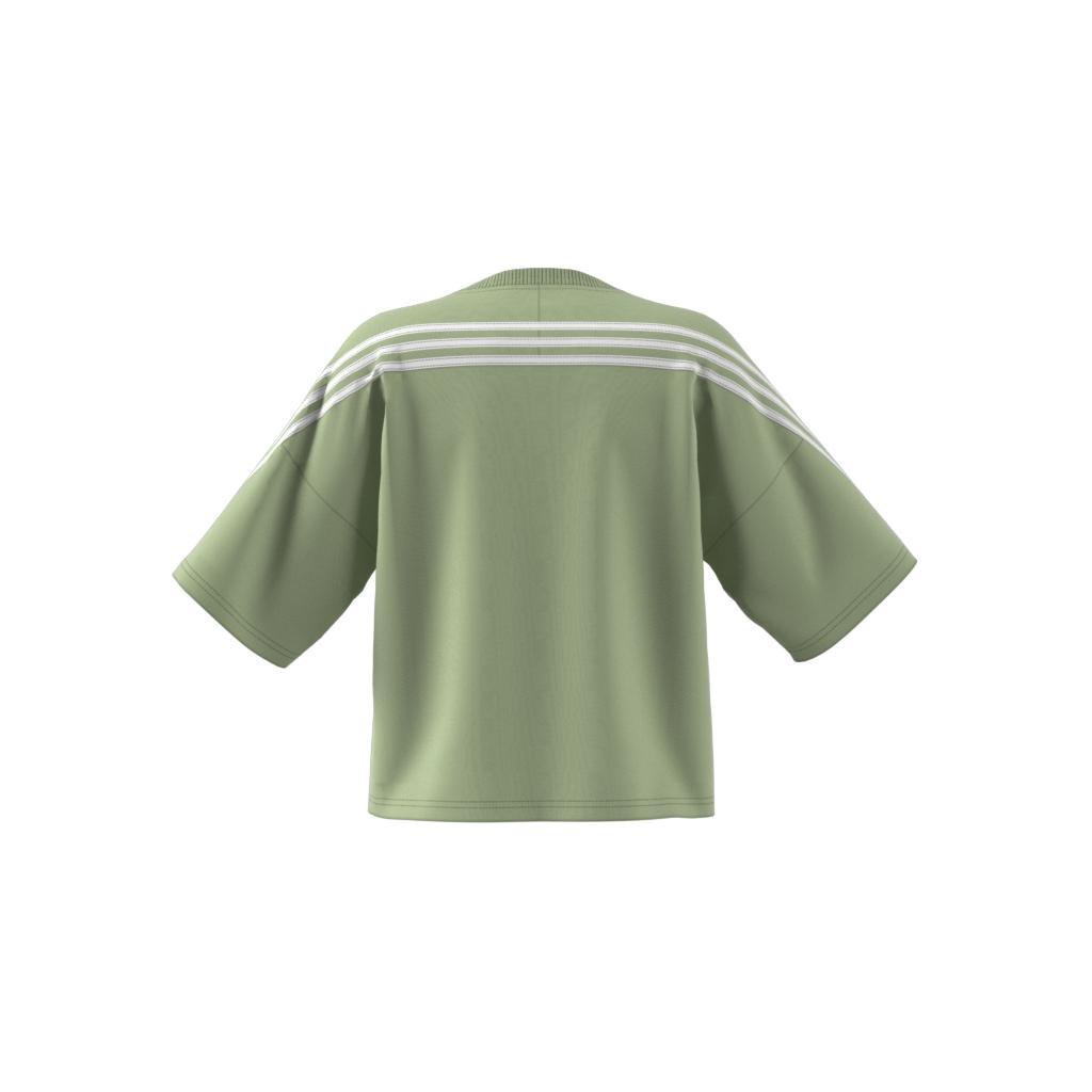 adidas Sportswear Future Icons 3-Stripes T-Shirt, Green, A901_ONE, large image number 11