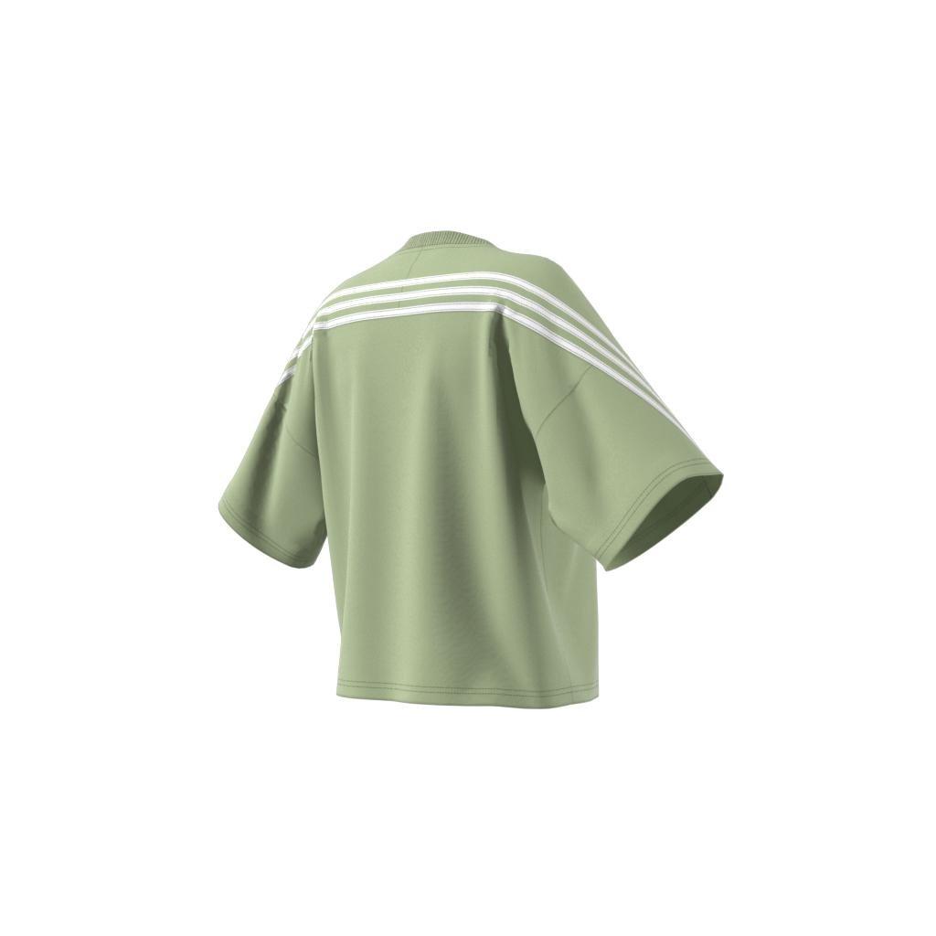adidas Sportswear Future Icons 3-Stripes T-Shirt, Green, A901_ONE, large image number 12