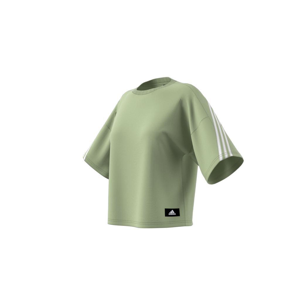 adidas Sportswear Future Icons 3-Stripes T-Shirt, Green, A901_ONE, large image number 13