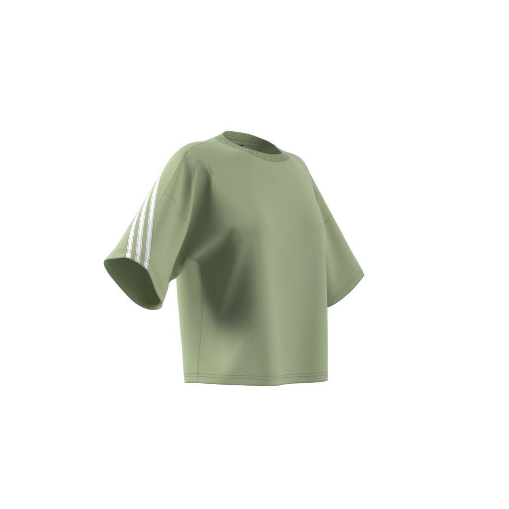 adidas Sportswear Future Icons 3-Stripes T-Shirt, Green, A901_ONE, large image number 14