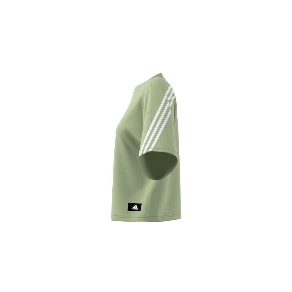 adidas Sportswear Future Icons 3-Stripes T-Shirt, Green, A901_ONE, large image number 15