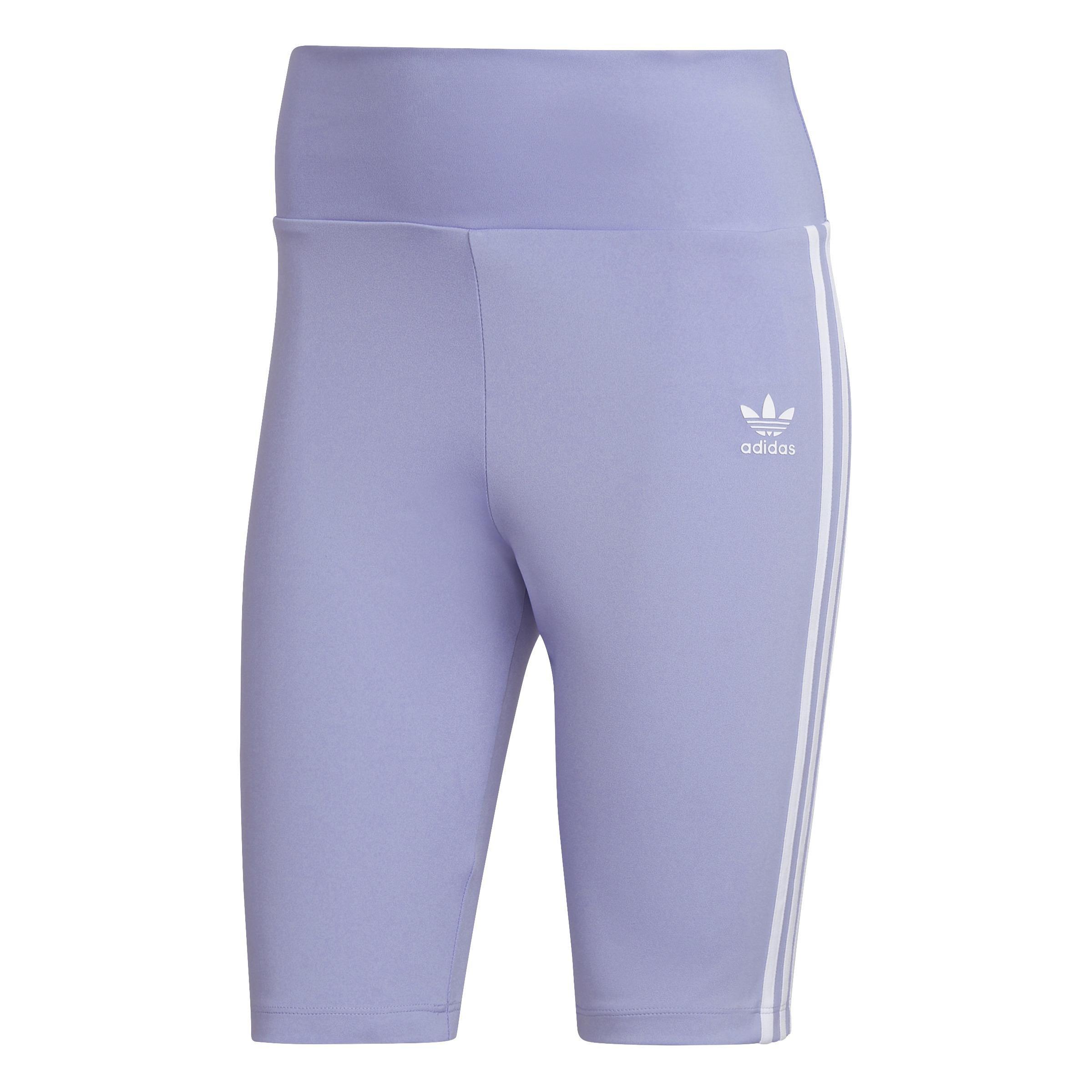 Adicolor Classics Primeblue High-Waisted Short Tights, Purple, , large image number 5