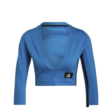 Women Sportswear Mission Victory Long-Sleeve Top, Blue, A901_ONE, large image number 2