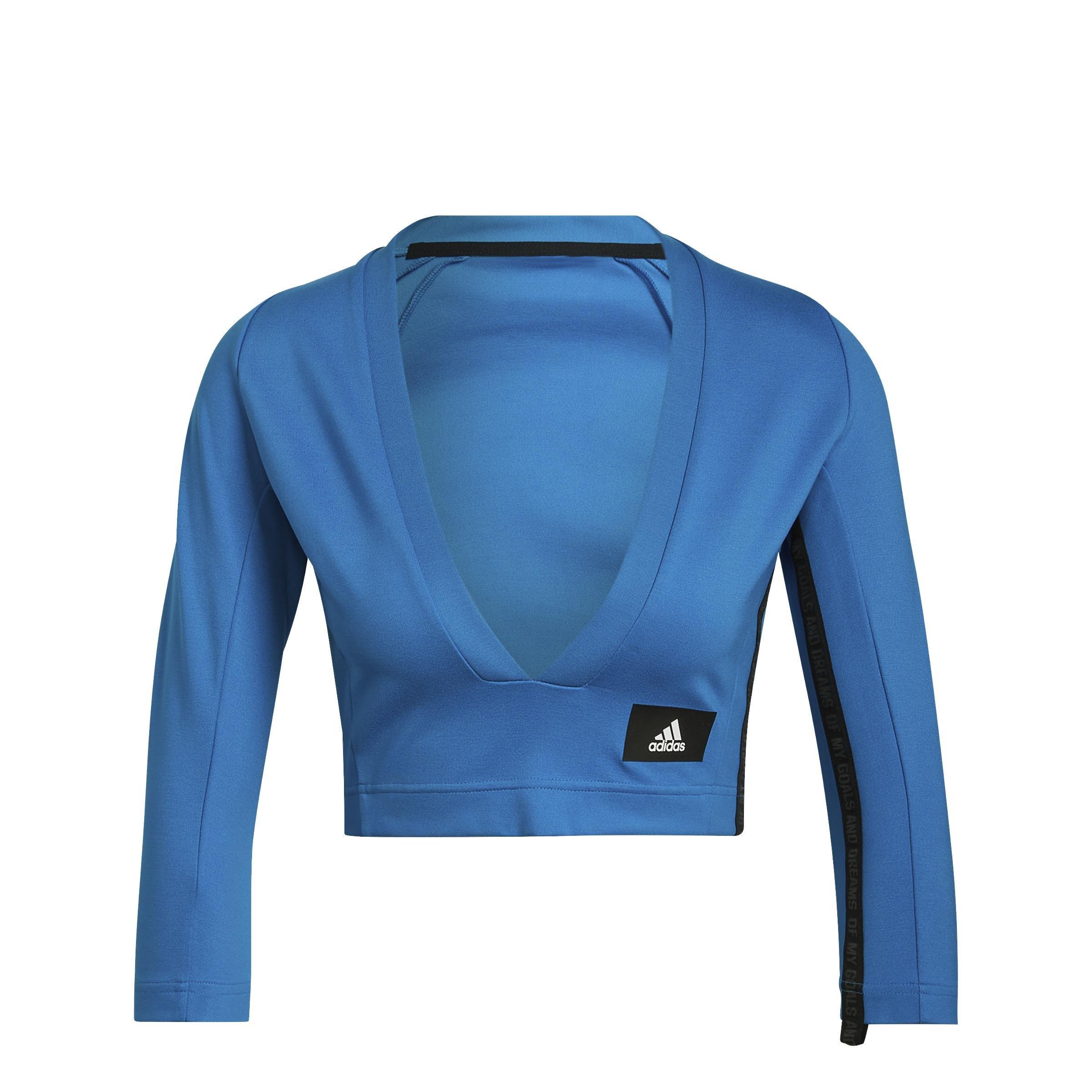 Sportswear Mission Victory Long-Sleeve Top, Blue, A901_ONE, large image number 2
