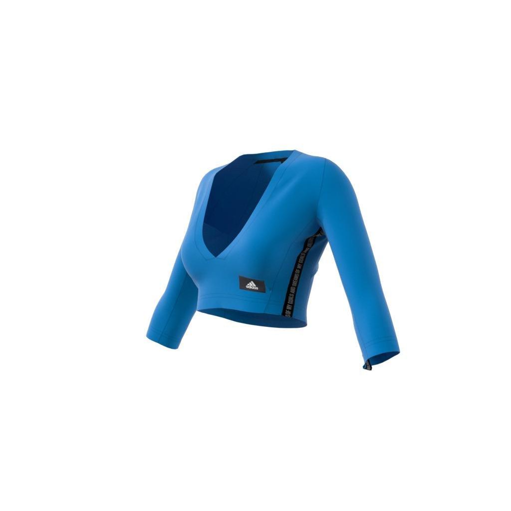 Sportswear Mission Victory Long-Sleeve Top, Blue, A901_ONE, large image number 10