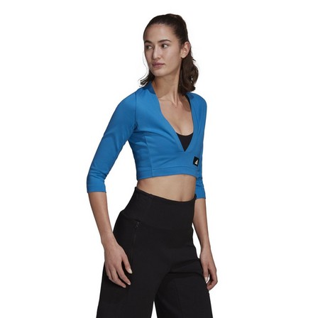 Women Sportswear Mission Victory Long-Sleeve Top, Blue, A901_ONE, large image number 17
