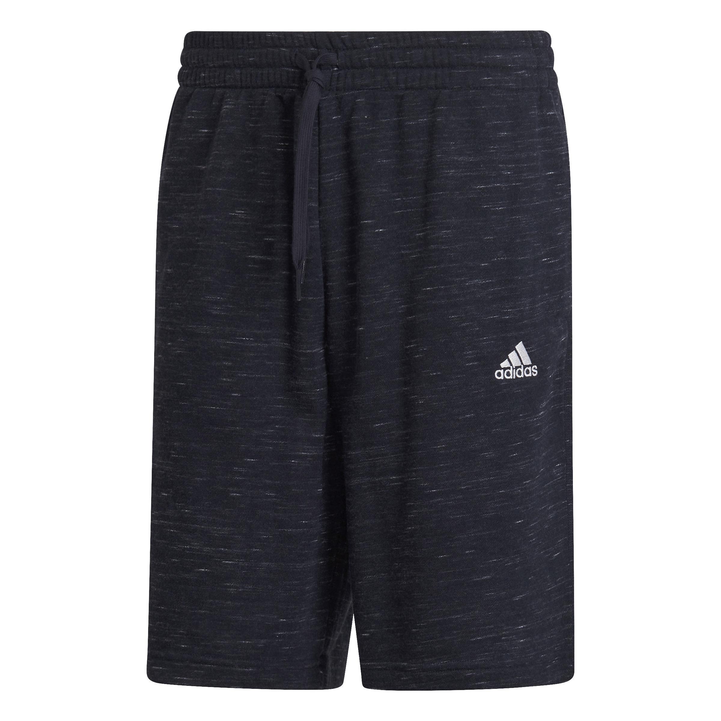 Essentials French Terry M&eacute;lange Shorts, Blue, A901_ONE, large image number 1