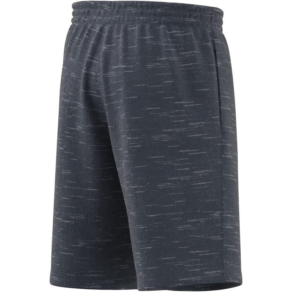 Essentials French Terry M&eacute;lange Shorts, Blue, A901_ONE, large image number 5